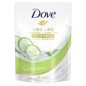 多芬清爽柔膚沐浴露清爽水嫩補充包