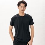 DZRZVD杜戛地110519涼感排汗短袖T恤 彈力尼龍 黑色, , large