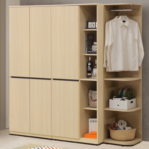 【Homelike】喜家居6.4尺轉角組合衣櫃(2501)