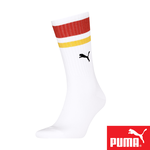 PUMA 男女款中筒襪1雙裝 彪馬 跳豹 男襪 女襪 襪子 運動襪 中筒襪 小腿襪 柔軟 棉質 高彈 耐磨 白紅 黑 白, , large