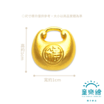【童樂繪金飾】小胖福 兒童編織項鍊禮盒 約重0.13錢±0.02(彌月金飾 彌月禮), , large