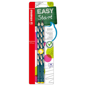 STABILO 德國 思筆樂 EASYgraph 人體工學思筆樂洞洞鉛筆 藍綠色左手 2支/入 STB-39888-5
