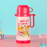 【日本孔雀Peacock】日系兒童隨身316不鏽鋼保冷保溫杯水壺580ML(握把+背帶設計)-任選色, , large