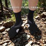 [凱美棉業] 美麗諾羊毛氣墊五趾襪 女款 單入 奶油黃 22-26cm, , large