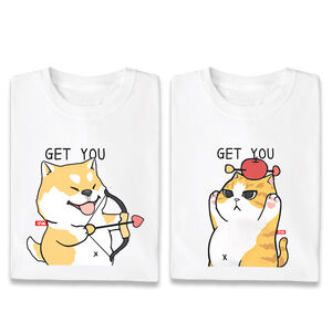 JZ TEE Cat & Shiba Inu - GET YOU Graphic Tee