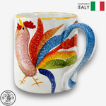 【SOLO Vintage】Modigliani Italian Pottery 380ml Mug Coffee Mug Wine Mug Lucky Rooster Series Handmade Made in Italy, , large