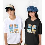 JZ TEE 橘貓日常生活 印花短袖T恤, , large