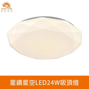 [Honey Comb]北歐星空LED24W小空間浴室陽台吸頂燈 黃光(V1892Y)