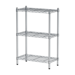 【Y HOUSE】60x30x90cm Lightweight Three-layer Iron Rack Iron Rack Shelf-Electroplating, , large