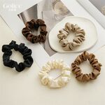 【Gulicc】古莉可 髮圈 簡約法式緞面 彈性髮圈3入裝, , large