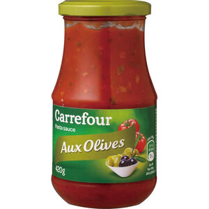 家樂福橄欖蕃茄義大利麵醬420g