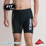 【arexsport】AS-9212 男短褲 口袋運動短褲 萊卡褲 水陸褲 加大碼五分褲 男緊身褲 訓練褲 泳褲 台灣製, , large