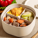 ZING Daily Bento Box Full Set-Cream Beige, 奶霜杏, large