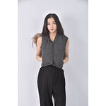 (S) ecru背心灰色外套二手衣, , large