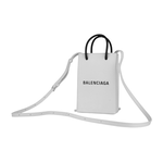 BALENCIAGA Logo購物手機袋/白色, , large