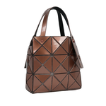 ISSEY MIYAKE BAO BAO CARAT 3X3 亮面手提小方盒/焦糖棕, , large