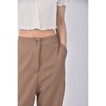 (XL) mercci高腰質感西裝棕色長褲二手衣, , large