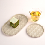 re-ing bamboo fiber plates-2pcs-round and oval-Beige, , large