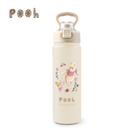 Disney迪士尼 花草維尼304不銹鋼彈跳手提真空保溫瓶765ml-杏白, DSM-PV7202W杏白, large