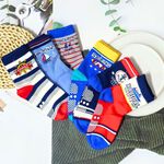 [Kaimei Cotton Industry] 12 pairs of random excellent MIT made in Taiwan pure cotton non-slip children's socks, little sailor style, boys 13-16cm, , large