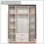 【唯熙傢俱】查理白橡木5.2尺衣櫃, , large