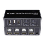 昌運監視器 HD-KVM401 四進一出4K HDMI KVM USB 切換器, , large
