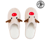 【SOLO Vintage】LCW Home Reindeer Indoor Plush Slippers Made in Turkey 36-41, , large