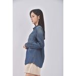 (S) mayson grey丹寧牛仔棉質純棉藍色長袖上衣二手衣, , large