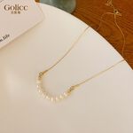 【Gulicc】古莉可 項鍊 韓版復古淡水珍珠 鎖骨鍊, , large