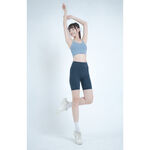YOGA FLOW Slim Shorts - 3D剪裁修身五分褲 - 蒲藍 Modern Denim, , large