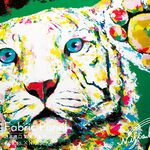 時尚無框畫 油畫 複製畫 木框 畫布 掛畫 居家裝飾 壁飾【老虎】創意掛飾 創意壁飾, , large