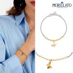 【快速出貨】MORELLATO TALISMANI系列 雙色不鏽鋼 蝴蝶手鍊 SAUN35, , large