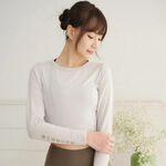 YOGA FLOW Ballet Tied Shirt - 綁帶蝴蝶結罩衫 - 慕泥灰 Grey Light, , large