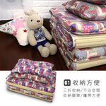 [台客嚴選] 派克小熊竹面單人透氣床墊-藍紫 台灣製 學生床墊 單人床墊, 藍紫, large