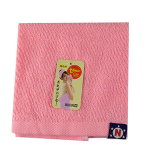 【安心價】13082精梳棉方巾-粉色