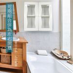 【雙手萬能】防水塑鋼單門浴櫃 加大款 (直送 吊櫃 收納櫃 置物櫃), , large