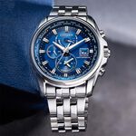 CITIZEN 星辰 亞洲限定款 光動能萬年曆電波手錶 AT9120-89L, , large