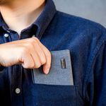 【MQ】Yamagata Fine Herringbone Zipper Short Clip, , large