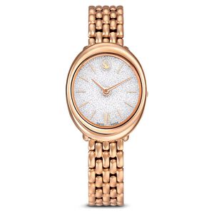 SWAROVSKI 施華洛世奇 Imber 璀璨水晶橢圓形手錶 女錶-玫瑰金/37 x 30mm(5717532)