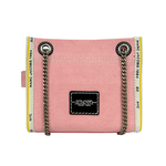 MARC JACOBS 棉質牛仔布鏈帶肩背/斜背托特包/蝴蝶結粉, , large