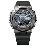 CASIO 卡西歐 G-SHOCK 金屬色雙顯電子錶-個性銀 GM-S110B-8A, , large