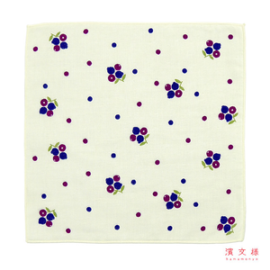 [瑪莎利亞]　日本製【濱文漾】純棉手帕/方巾－野莓時光（3入組）
