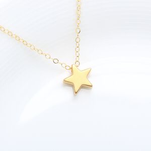 【Angel & Me】小王子 星星 s925 純銀厚鍍24k純金 項鍊 生日禮物
