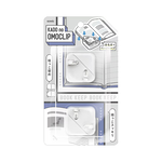 【龍品文創】SONIC SP-1667 書角夾附磁鐵2入-白, , large