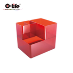 【O-Life】B-012stacking storage box-white 3-piece set, , large