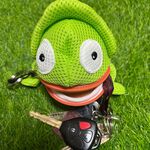 【可愛造型 可機洗 透氣抗菌】變色龍 鑰匙包 零錢包 吊飾 鑰匙圈吊飾 禮物 交換禮物 包包吊飾【加贈購物袋顏色隨機】, , large