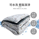 【多利寶寢具】VICTORIA 針織雪花絨雲朵棉雙面四季被/棉被-水豚, , large