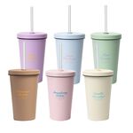 【Oolab 良杯製所】550ml 冰淇淋系列 陶瓷易潔層吸管杯 (六色), , large