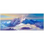 【御畫房】玉山 國家一級畫師手繪油畫60×120cm(VF-60), , large