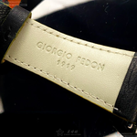 [星晴錶業]GiorgioFedon1919手錶,42mm,GF00095黑色機械鏤空錶面黑錶殼深黑色真皮皮革錶帶款, , large